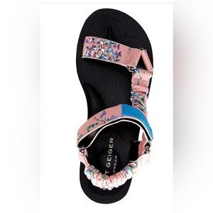 Kurt Geiger floral low wedge platform